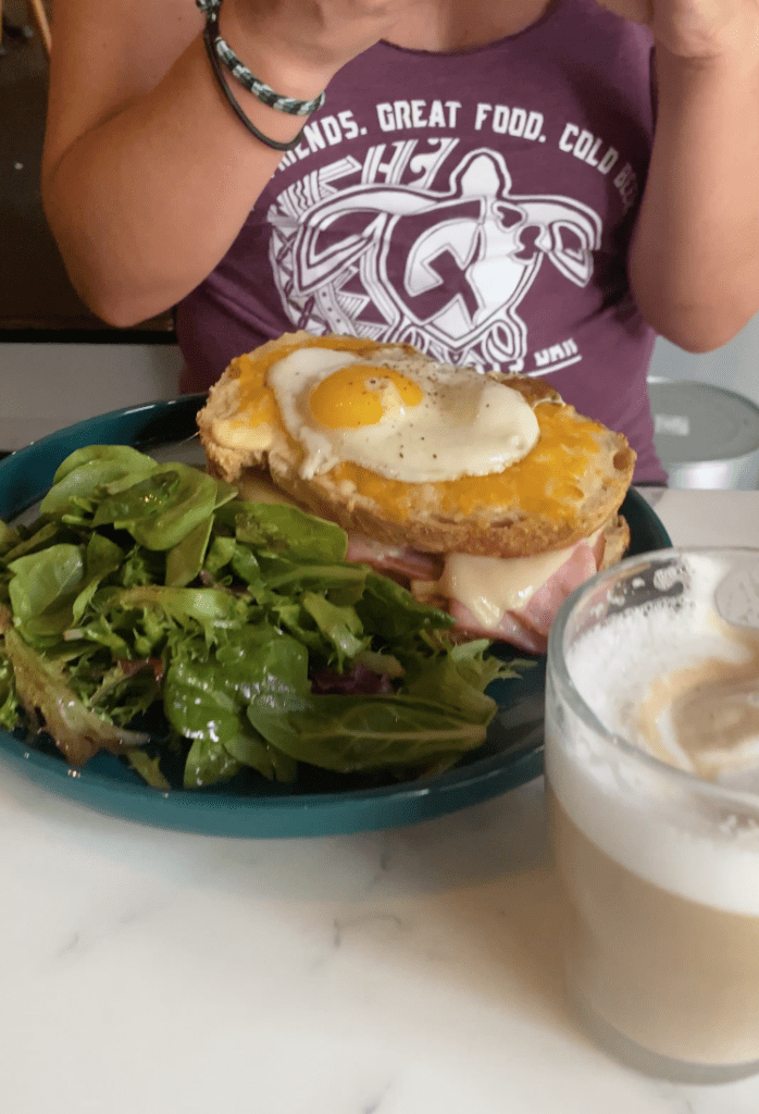 Croque Madame from Parfait Paris in Downtown San Diego