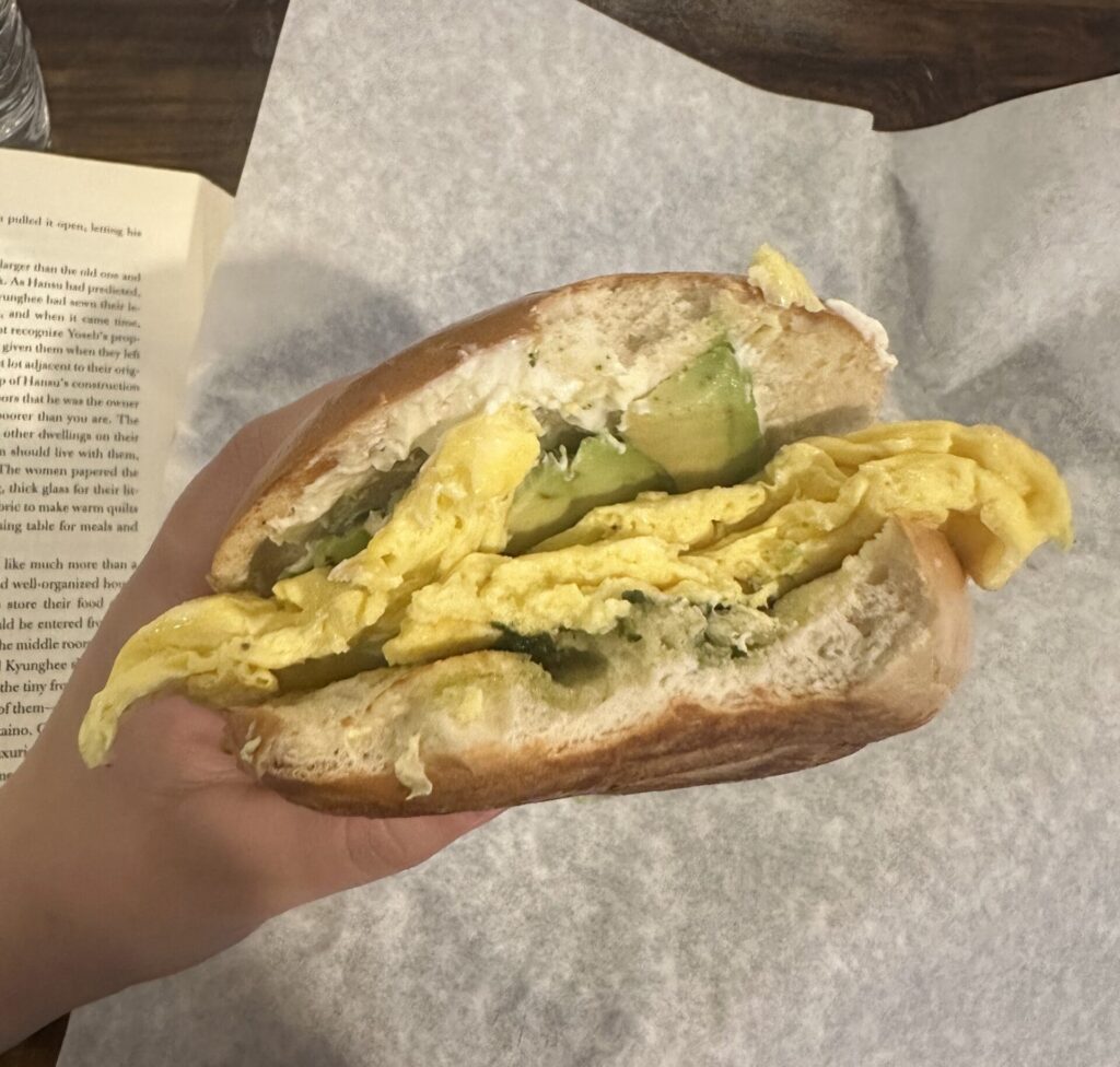 Breakfast sandwich from Thistle Cafe